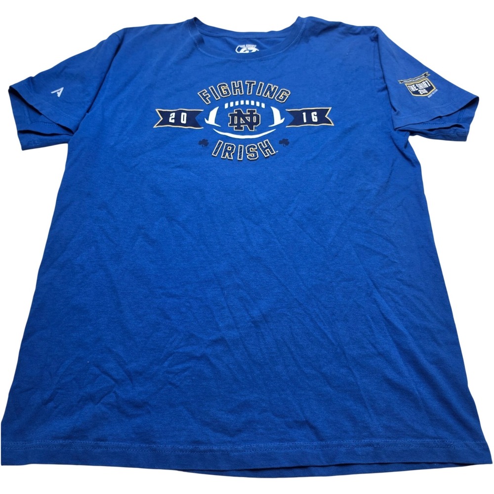 Notre Dame Fighting Irish The Shirt 2016 Blue T-Shirt XL Rise Above Ourselves